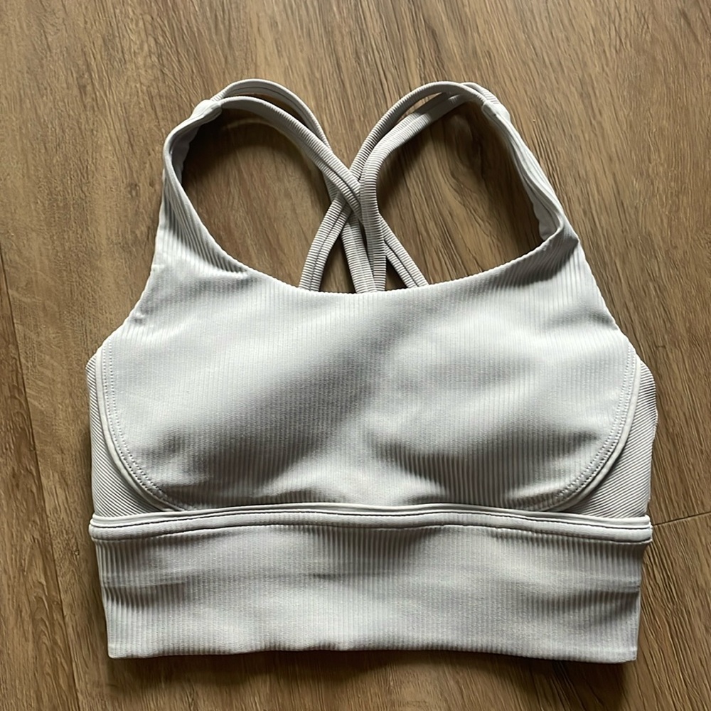 Lululemon Energy Longline Bra Ribbed Luxtreme